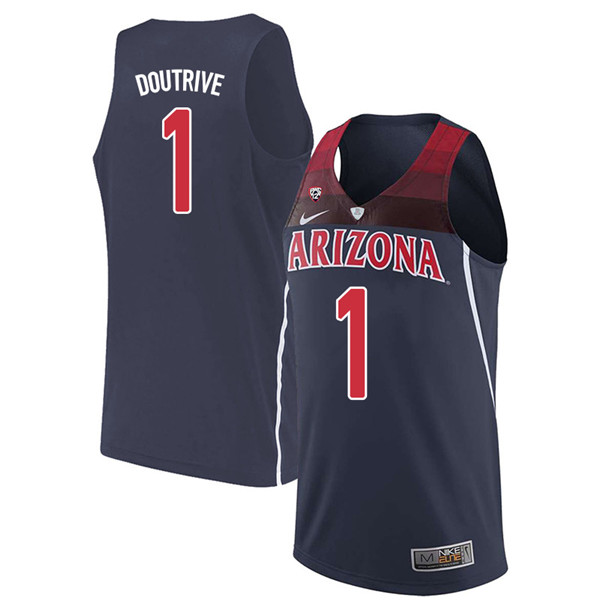 2018 Men #1 Devonaire Doutrive Arizona Wildcats College Basketball Jerseys Sale-Navy - Click Image to Close